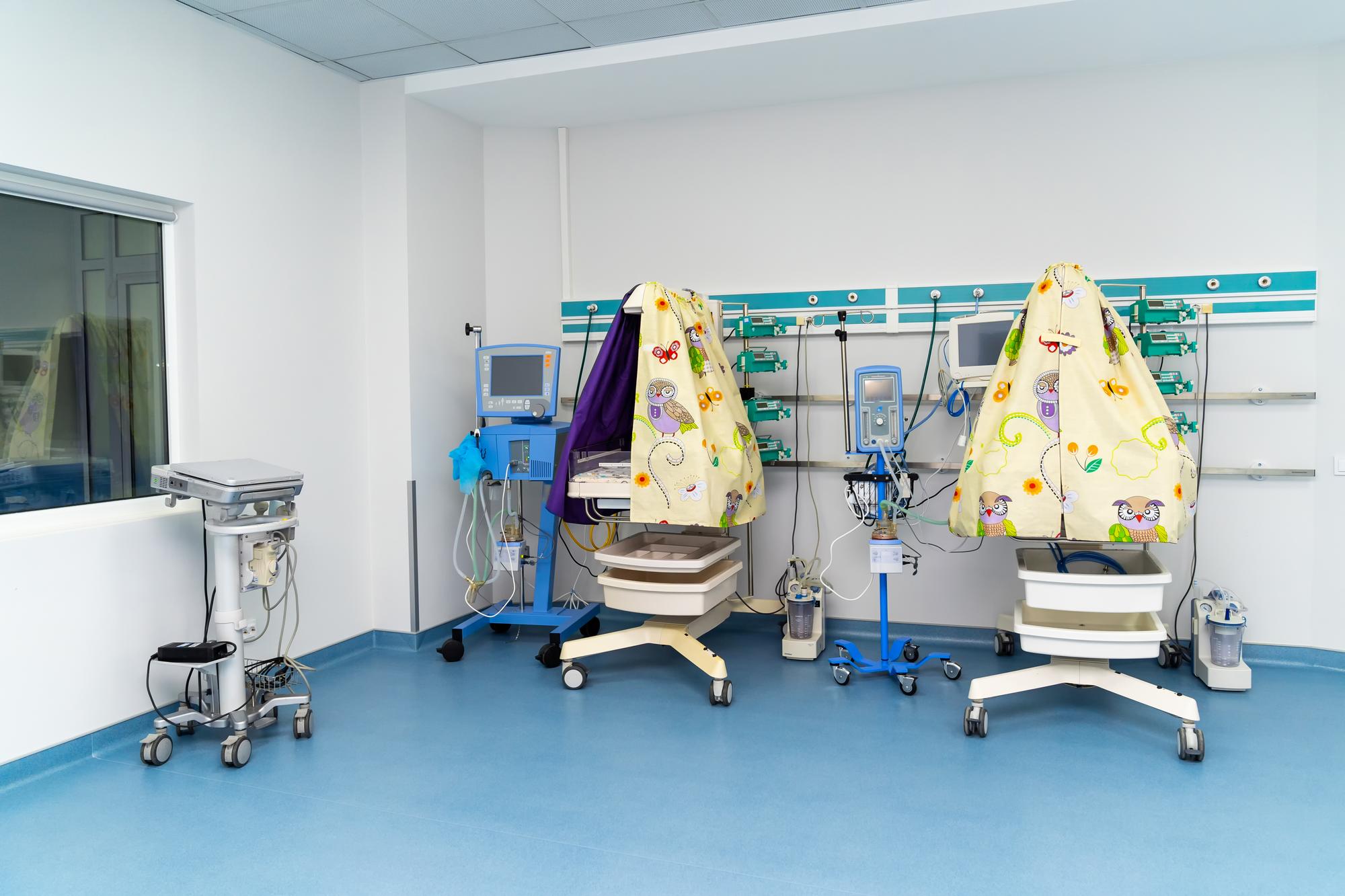 Modern pediatric clinic in Tbilisi Georgia with medical equipment and consultation room