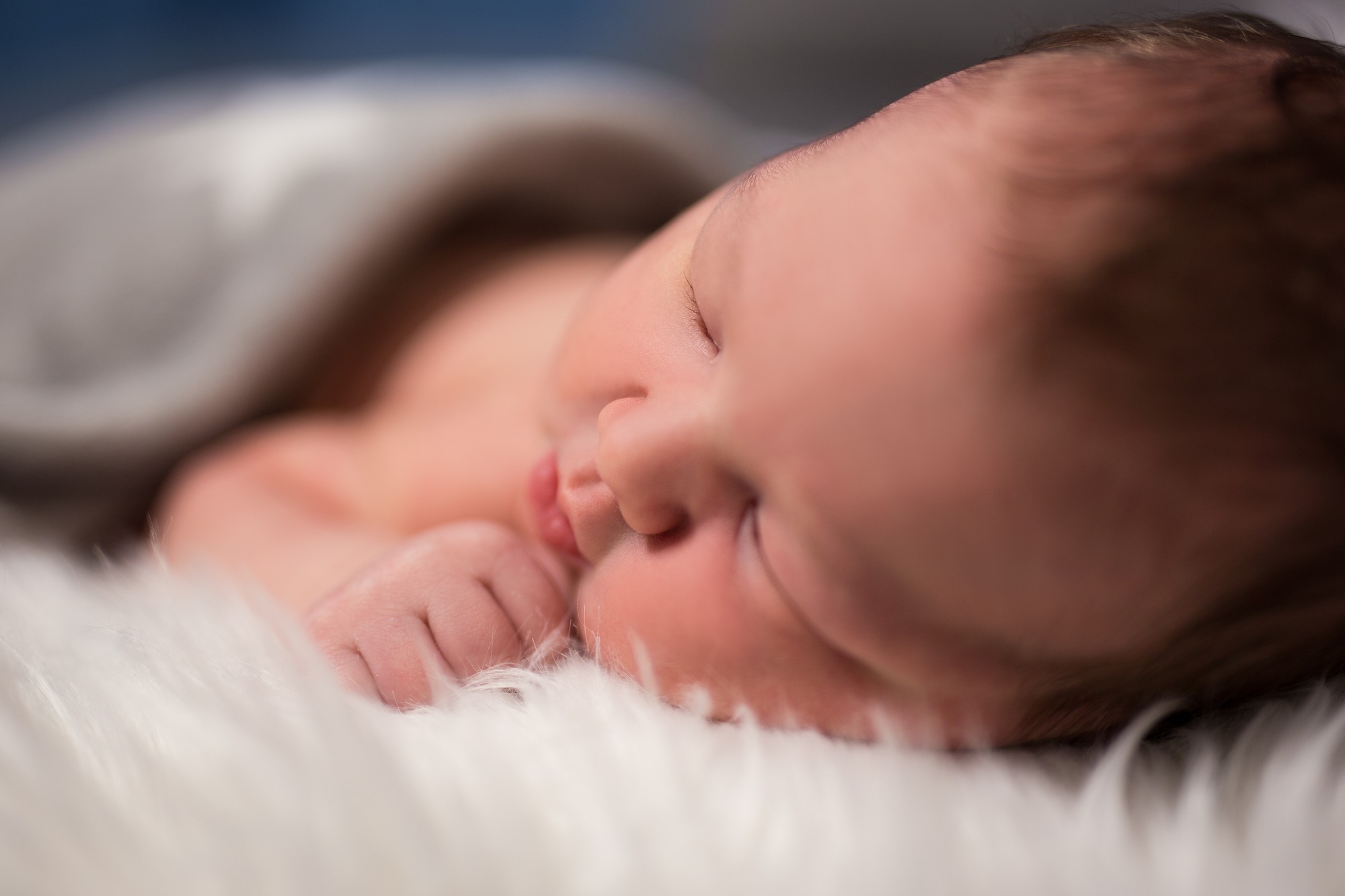 sleep-crying newborn